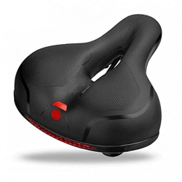 Uayasily Spares Uayasily Gel Bike Seat Bicycle Saddle Comfort Cycle Saddle Wide Cushion Pad Waterproof for Women Men Fits Mtb Mountain Bike Road Bike Spinning Exercise Bikes Red