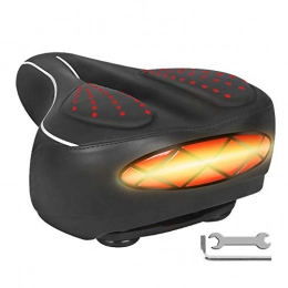 UNiiyi Mountain Bike Seat UNiiyi Bicycle Saddle with Reflective Stickers, Comfortable Cycle Seat Padded with Soft Memory foam Cushion - Replacement Bike Seat Cushion for MTB Mountain Bikes and City Bikes