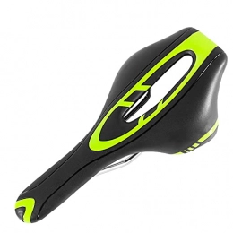  Mountain Bike Seat Western Rider Bicycle Seat Mountain Bike Soft Saddle Hollow Breathable Racing Dead Fly Seat Cushion Bicycle Accessories Bicycle Seat Comfortable (Color : Grass green)