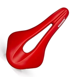 WQSQ Spares WQSQ Mountain Bike Seat, Hollow Design Bike Saddle Comfortable Bicycle Saddle Waterproof Road Bike Saddle For Men Women Comfort White / Red / Black