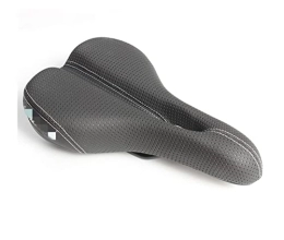 WXKJD Mountain Bike Seat WXKJD Bicycle Saddle Breathable Soft Bike Saddle Leather Comfortable Road Mountain Bike Seat Thick Pad Hollow Bike Saddle