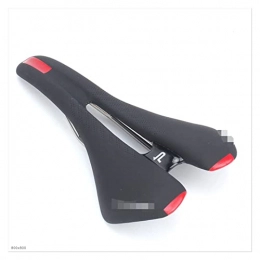 XINGHUA Mountain Bike Seat XINGHUA wangzai store Bicycle Saddle Seat Mat PU Leather Mtb Road Bike Saddle Mountain Cycling Racing Accessories Parts Hollow Soft Cushion (Color : Black red)