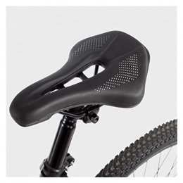 XINGHUA Spares XINGHUA wangzai store Bicycle Saddle Seat Road Steel Rails Mountain Bike Seat Cushion Skid-proof Carretera Soft PU Leather Road MTB Cycling Saddles (Color : Black)