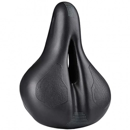 XYXZ Spares XYXZ Bike Saddle Seat Comfortable Comfortable Experience Cycling Soft Cushion Mountain Bike Saddle Cushion Hollow Breathable Cushion Durable Bicycle Seat (Color : Black, Size : 20X26Cm)