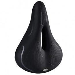 XYXZ Spares XYXZ Bike Saddle Seat Pad Innovative Craft Mountain Bike Bicycle Seat Thickened Breathable Non-Slip Memory Foam Seat Practical Bicycle Cushion (Color : Black, Size : 26X20Cm)