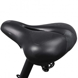 XYXZ Spares XYXZ Bike Saddle Seat Pad Innovative Craft Mountain Bike Saddle Cushion Cycling Soft Hollow Breathable Cushion Practical Bicycle Cushion (Color : Black, Size : 26X20Cm)