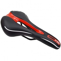 XYXZ Spares XYXZ Bike Saddle Seat Pad Innovative Craft Mountain Bike Seat Mountain Bike Simple Middle Hole Saddle Bicycle Seat Riding Equipment Seat Practical Bicycle Cushion (Color : Red, Size : 27.5X