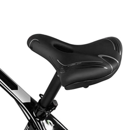 Yingm Mountain Bike Seat Yingm Comfortable Bike Seat Comfort Outdoor Bikes Wide Bicycle Saddle for Mountain Bike Outdoor or Indoor Cycling (Color : Black, Size : One size)