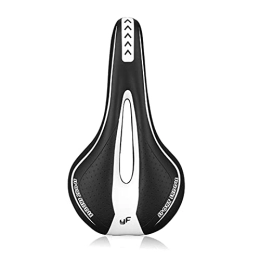 YINHAO Mountain Bike Seat YINHAO Gel Extra Soft Bicycle MTB Saddle Cushion Bicycle Hollow Saddle Cycling Road Mountain Bike Seat Bicycle Accessories (Color : Black White)