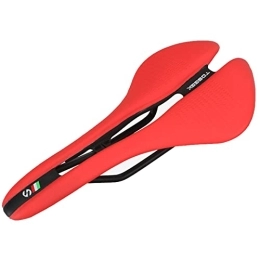 YouLpoet Spares YouLpoet Bike Saddle, Mountain Bike Seat Bicycle Saddle, Bicycle Cushion for MTB, Folding Bike, Road Bike, Spinning Bike, Exercise Bikes, red