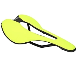 YouLpoet Mountain Bike Seat YouLpoet Bike Seat Bike Saddle Professional Mountain Bike Nylon Fiber Saddle MTB Bicycle Cushion, yellow