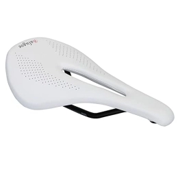 YouLpoet Mountain Bike Seat YouLpoet Bike Seat Lightweight PU Bike Saddle Bicycle Seats Ergonomic Design for Mountain Road Bikes Cycling, White