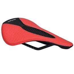 YouLpoet Mountain Bike Seat YouLpoet Comfortable Bike Seat for Men Bike Saddle Mountain Bike Saddles Ergonomics Breathable Design, Red