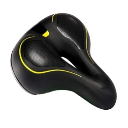 YUANMAO Mountain Bike Seat YUANMAO Mountain Bike Bicycle Saddle Seat with PA Bottom Shell Warning Taillight Riding Supplies Yellow