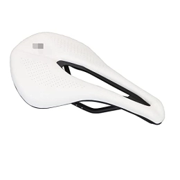 ZHANGQI Mountain Bike Seat ZHANGQI jiejie store 2022 New Bicycle Seat Saddle Mountain / Road Bike Saddles Mountain Bike Racing Saddle PU Breathable Soft Seat Cushion (Color : White)