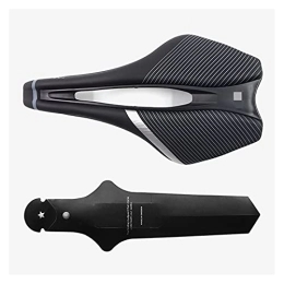 ZHANGQI Mountain Bike Seat ZHANGQI jiejie store Bicycle Saddle Fit For Men Women Road Off-road Mtb Mountain Bike Saddle Lightweight Cycling Race Seat (Color : Black-silver-1)