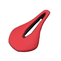 zixuan Mountain Bike Seat zixuan Bicycle Seat Saddle MTB Road Bike Saddles Mountain Bike Racing Saddle PU Breathable Soft Seat Cushion (Color : Red)