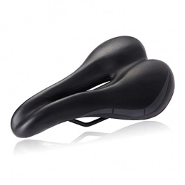 ZZHH Soft Bicycle Saddle Men Women Mountain Bike Wide Seat Retro Hollow MTB Saddle Black Bike Seat