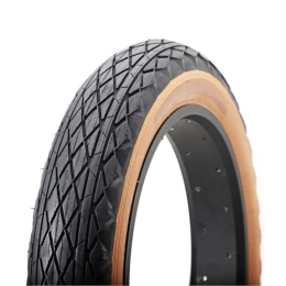 XianLa Mountain Bike Tyres 20 inch Fat E-Bike Tire, 20 X 4.0-Inch (100-599) Fat Tire, 20 X 4.0 Folding Bead Replacement Tire Compatible with Mountain Snow Bike or 3-Wheel Bikes 20 PSI, Brown