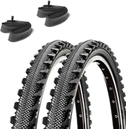 ASC Mountain Bike Tyres 2x Bike Bicycle 24x1.95 47-507 Semi-Slick TYRES AND TUBES Small Mountain bike mtb / Hybrid Bike