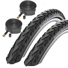Schwalbe Spares 2xLand Cruiser 26" x 2.0 Mountain Bike Tyres with Schrader Tubes (Pair)