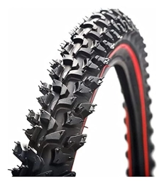 Bmwjrzd Spares Bmwjrzd LIUYI Bicycle Tire 26 2.125 Mountain Bike 26 Inch 24 Inch 1.95 Wire Bead Tire Mountain Bike Tire Large Tread Strong Grip (Color : 24x1.95 red)