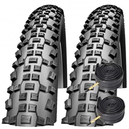 Impac Mountain Bike Tyres Impac Ridgepac 26" x 2.10 Mountain Bike Tyres with Presta Valve Tubes (Pair)