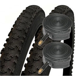 Impac Mountain Bike Tyres Impac Ridgepac 26" x 2.10 Mountain Bike Tyres with Schrader Tubes (Pair)