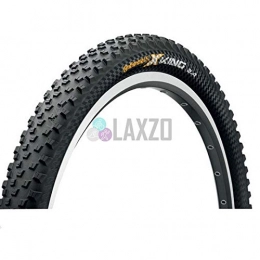 Laxzo Mountain Bike Tyres Laxzo Continental X-King 26 x 2.2 Rigid Tyre Black Bicycle MTB Mountain Bike Tire