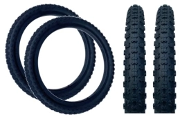 Baldy's Spares PAIR Baldy's 20 x 2.125 BLACK Kids BMX / Mountain Bike Tyres