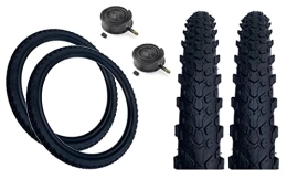 Baldwins Spares PAIR Baldy's 26" x 2.10 Mountain Bike / MTB Off Road Chunky Tyres & SCHRADER Tubes