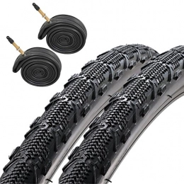 Ultimate Hardware Spares Ultimate Hardware Duro Ellie Mae 700 x 35c CX Hybrid Bike Tyres with Presta Tubes (Pair)