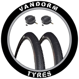 Vandorm Spares Vandorm 26" x 1.50" Advance Hybrid MTB Slick Tyres (PAIR) and Presta Tubes - J1024 x 2