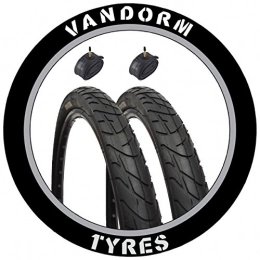 Vandorm Spares Vandorm Wind 195 26" x 1.95" MTB Slick Tyres (PAIR) - P1184 and Presta Tubes x 2