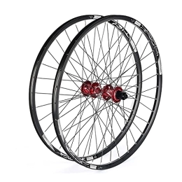 Bewinch Spares 12 Speed Mountain Bike Wheelset, 29 / 26 / 27.5 Inch Bicycle Wheel, Double Walled Aluminum Alloy MTB Rim Fast Release Disc Brake 32H, 27.5in