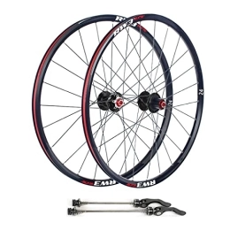 Generic Mountain Bike Wheel 24" Mountain Bike Wheelset Disc Brake MTB Rim Quick Release Wheels 24H Hub For 7 / 8 / 9 / 10 / 11 Speed Cassette Flywheel 1870g (Color : Black, Size : 24'') (Black 24)