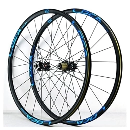 Samnuerly Spares 26 / 27.5 / 29 Inch Mountain Bike Wheelset Disc Brake MTB Bicycle Wheel Set 24H Rim Quick Release Hub For 7 8 9 10 11 12 Speed Cassette 1680g (Color : Blue, Size : 27.5'') (Blue 26’’)