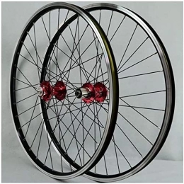 AWJ Mountain Bike Wheel 26 / 27.5 / 29 Inch MTB Bike Front Rear Wheel, 32H Bicycle Wheelset Double Layer Alloy Sealed Bearing Disc / Rim Brake QR 7-11 Speed Wheel