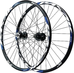 HAENJA Spares 26 "27.5" 29 "Mountain Bike Disc Brake Wheel Set Bicycle Front And Rear Quick Release Hub 32 Holes 7 8 9 10 11 12 Speed Wheelsets (Color : Blue, Size : 29'')