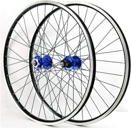 InLiMa Mountain Bike Wheel 26"27.5"29" Mountain Bike Wheel Pair Bicycle Rims V Brake Discs Brake Hubs 32 Holes 7 8 9 10 11 12 Speed (Color : Blue, Size : 29'')