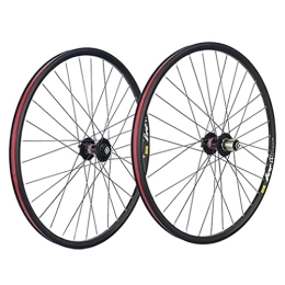 Generic Mountain Bike Wheel 26 / 27.5 / 29" Mountain Bike Wheelset Disc Brake MTB Rim Quick Release Wheels 32H Hub For 7 / 8 / 9 / 10 Speed Cassette Flywheel 2140g (Size : 29'') (27.5)