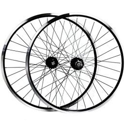 Generic Mountain Bike Wheel 26‘'27.5‘'29‘'Mountain Bike Wheelset Disc Brake V Brake MTB Rim QR Bicycle Wheels 32 Holes Hub For 7 / 8 / 9 / 10 / 11 / 12 Speed Cassette 2200g (Color : Blue, Size : 29'') (Black 26)