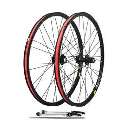 Generic Mountain Bike Wheel 26 / 27.5 / 29" Mountain Bike Wheelset MTB Rim Disc Brake Quick Release Wheels 28H Hub For 7 / 8 / 9 / 10 Speed Cassette 1875g (Size : 27.5'') (26)