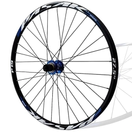 Samnuerly Spares 26 / 27.5 / 29" Rear Wheel Quick Release 24H Rim Mountain Bike Wheel Sealed Bearing Disc Brakes Hub Fit 8-12 Speed Cassette (Color : Blue, Size : 26inch) (Blue 27.5inch)