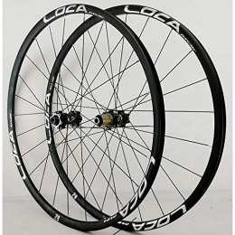 SN Spares 26 27.5 29IN 700C Cycling Wheels Set Mountain Road Bike Wheelset Ultralight Alloy Thru Axle Front Rear Rim Disc Brake 8 9 10 11 12Speed (Color : Black hub, Size : 27.5Inch)
