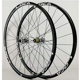 SN Spares 26 27.5 29IN 700C Cycling Wheels Set Mountain Road Bike Wheelset Ultralight Alloy Thru Axle Front Rear Rim Disc Brake 8 9 10 11 12Speed (Color : Titanium hub, Size : 29Inch)