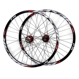 ZFF Mountain Bike Wheel 26 27.5 29in MTB Wheelset Disc Brake Mountain Bike Front And Rear Wheel Sealed Bearing Conical Hub 7 8 9 10 11 Speed Quick Release (Color : Red, Size : 29in)