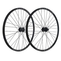 ZFF Mountain Bike Wheel 26 27.5 29inch MTB Wheelset Disc Brake Quick Release Mountain Bike Wheel Aluminum Alloy Double Wall Rim 8 / 9 / 10 / 11 / 12 Speed Cassette 32 Holes Front And Rear Wheels (Color : Svart, Size : 29'')