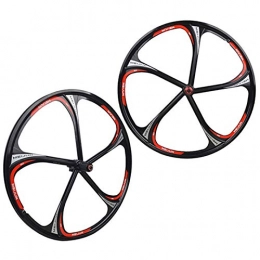 SN Spares 26" Bike Wheelset Front Rear Wheel Set Mountain Bicycle Double Wall Magnesium Alloy MTB Rim Disc Brake 7-11 Cassette Quick Release