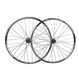 HWL Spares 26 Inch MTB Bike Wheels, Double Wall Aluminum Alloy Bicycle Rim Disc Brake Quick Release 32 Hole Ball Hub 7 8 9 10 Speed Disc